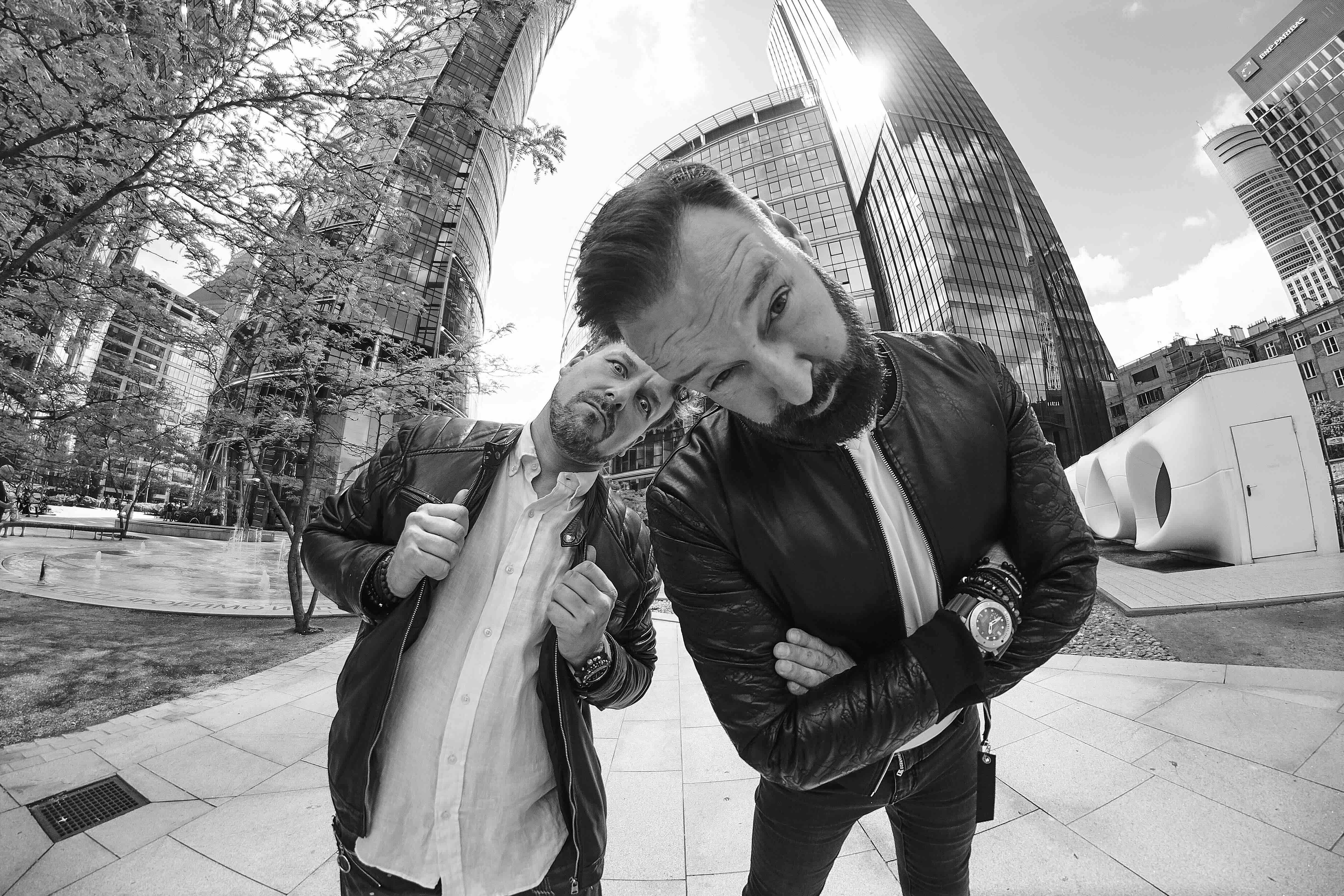 Buran77 electronic music duo in studio
